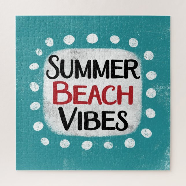 Summer Beach Vibes Jigsaw Puzzle (Vertical)