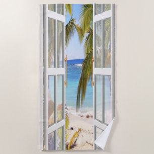  Summer Beach View Towel