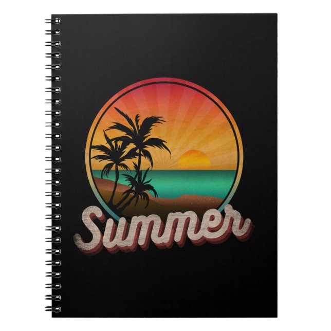 SUMMER BEACH VINTAGE NOTEBOOK (Front)