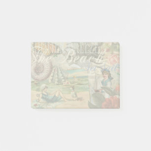 summer beach vintage octopus antique sailing post-it notes
