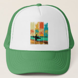 summer beach vintage trucker hat