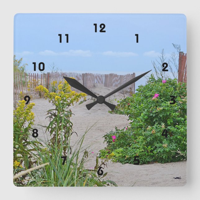 Summer Beach Wall Clock (Front)