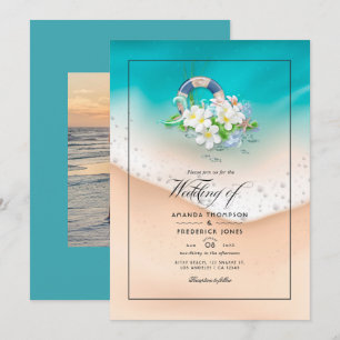 Summer Beach Wedding Invitation