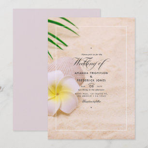 Summer Beach Wedding Invitation