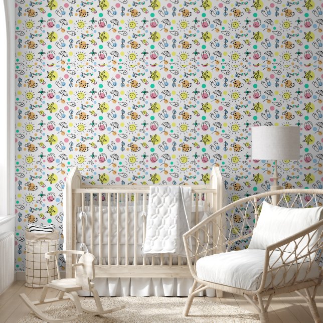 Summer Beachy Kids Design Wallpaper (Kids)