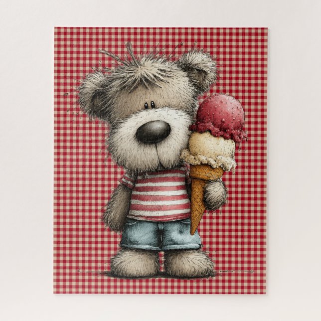 Summer Bear Puzzle (Vertical)