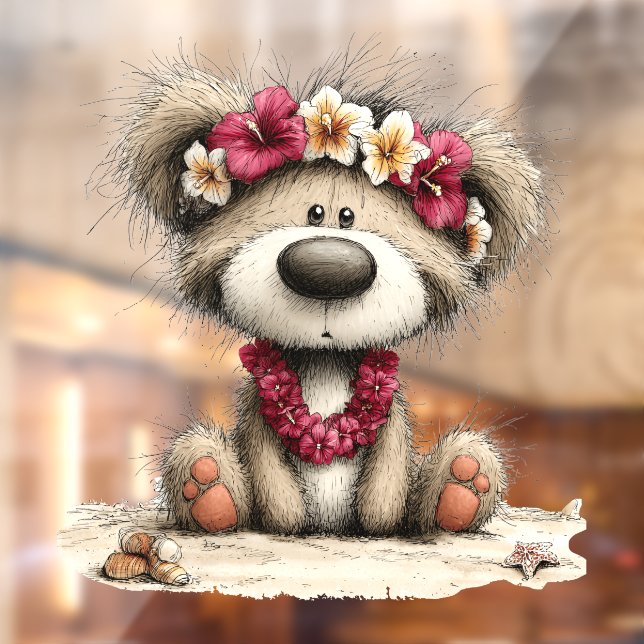 Summer Bear Window Cling (Sheet 2)