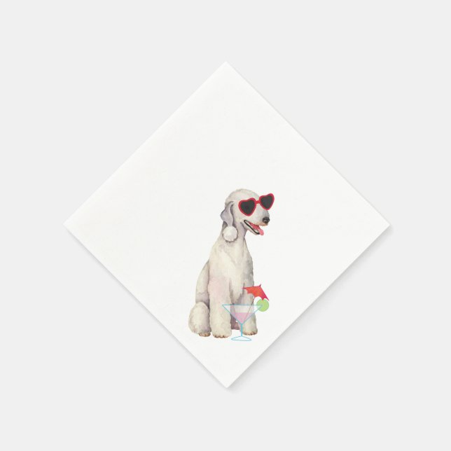 Summer Bedlington Terrier Napkins (Corner)