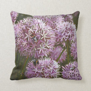 Summer bees 2014 throw pillow