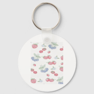 Summer Berries Cute Fruit Sticker Keychain