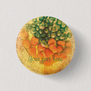 Summer Berries personalized  1 Inch Round Button