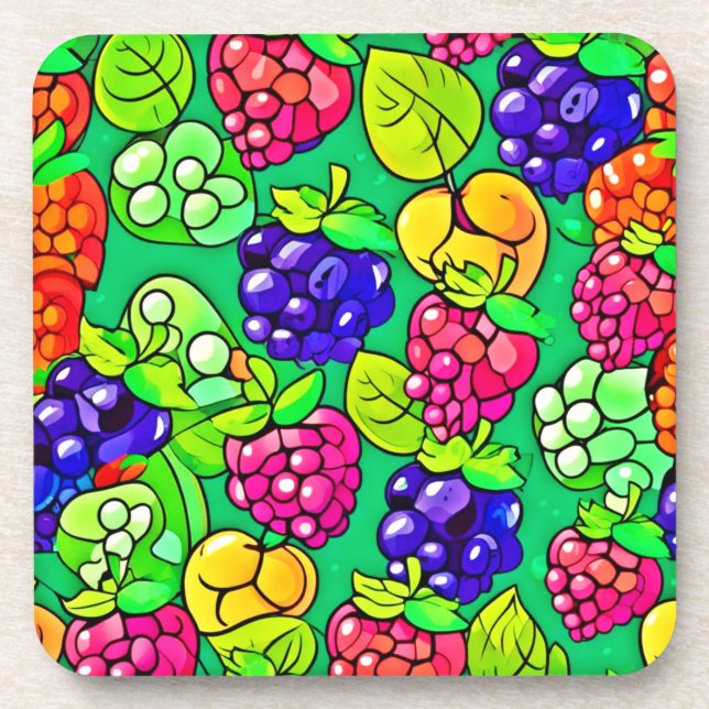 Summer Berry Delight Coaster (Front)