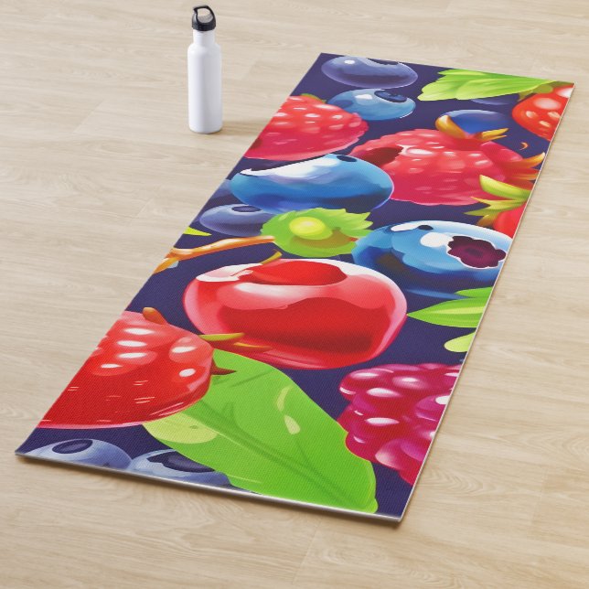 Summer Berry Medley Yoga Mat (In Situ)