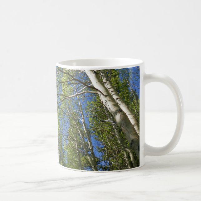 Summer Birch Trees at Rocky Mountain Coffee Mug (Right)