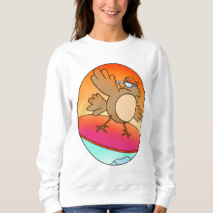 Summer Bird Surfer Sweatshirt