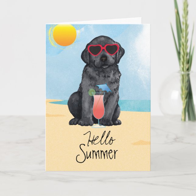 Summer Black Lab Card (Front)