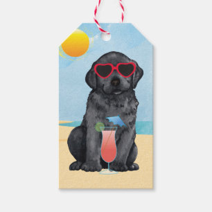 Summer Black Lab Gift Tags