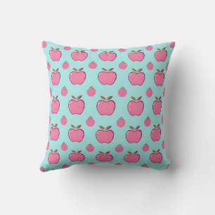 Summer Bliss Throw Pillow of Tiny Pink Apples