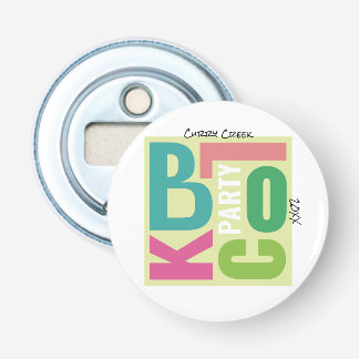 Summer Block Party Retro Type Neighbourhood Event Bottle Opener