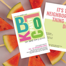 Summer Block Party Retro Type Neighbourhood Event