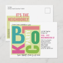 Summer Block Party Retro Type Neighbourhood Event
