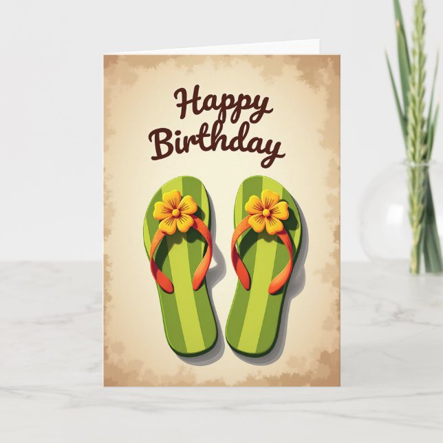Summer Bloom Birthday Card (Front)