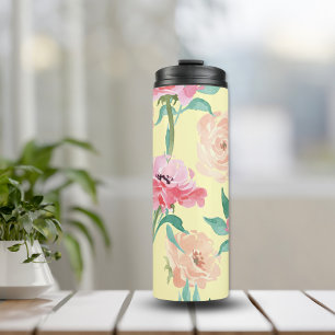 Summer Blooms Floral Thermal Tumbler