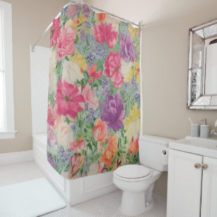 Summer Blooms Watercolor Flower Collage