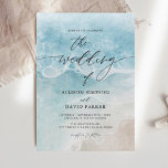 Summer Blue Beach Wedding Invitations<br><div class="desc">Summer Blue Beach Coastal Sea Wedding Invitations</div>