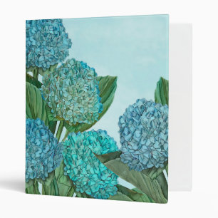 Summer Blue Hydrangea Bouquet Binder
