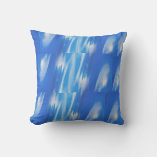Summer Blue Throw Pillow