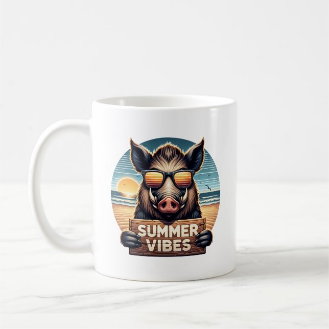 Summer Boar Coffee Mug (Left)