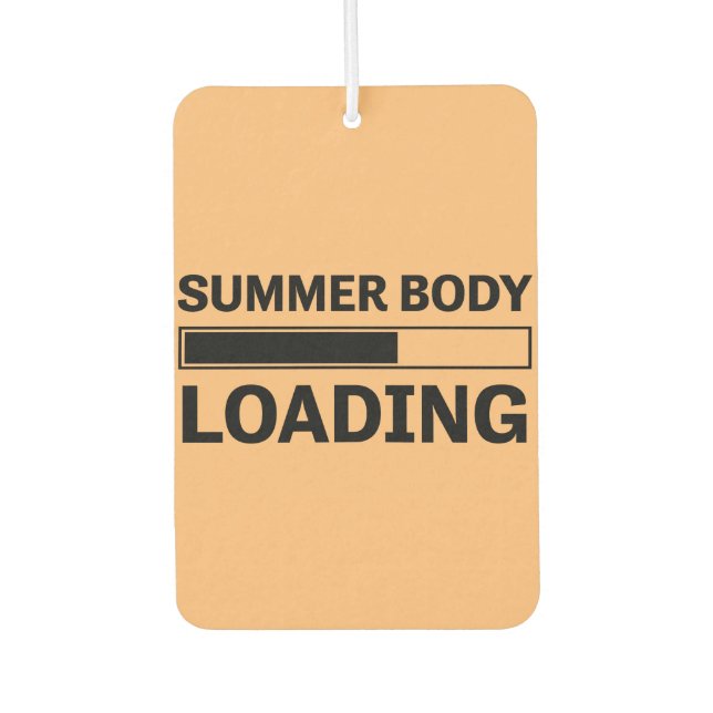 Summer Body Loading Funny Sport Gym Air Freshener (Front)
