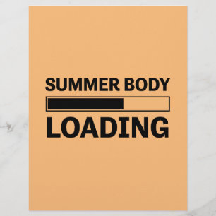 Summer Body Loading Funny Sport Gym Flyer