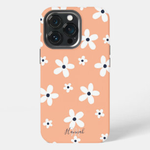 Summer Boho White Daisy Flowers iPhone 13 Pro Case