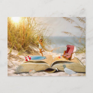 Summer Books - Customize Me! Postcard