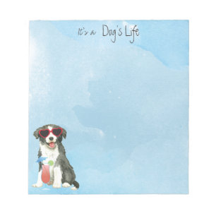 Summer Border Collie Notepad