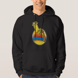 Summer Bottle Traditional Beach Tattoo Artist Beac Hoodie