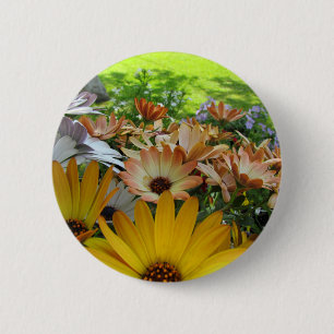 Summer Bouquet 2 Inch Round Button