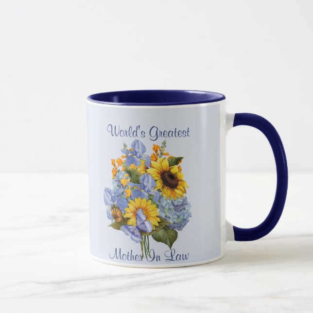 Summer Bouquet - Mother In Law Mug (Right)