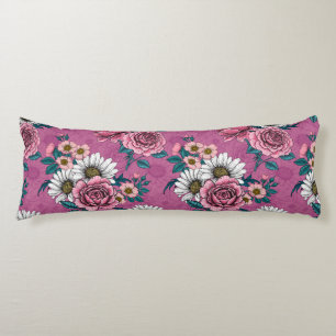 Summer bouquets 2 body pillow