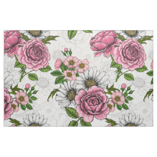 Summer bouquets fabric