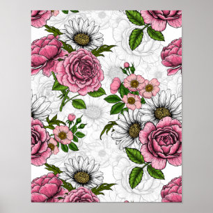 Summer bouquets poster