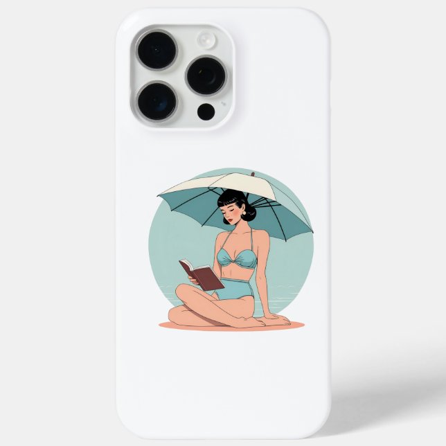 Summer Breeze Bikini Girl – Retro Beach Vibes Case-Mate iPhone Case (Back)