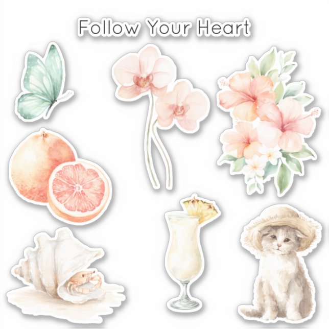 Summer Breeze Blush Peach Hibiscus   (Front)