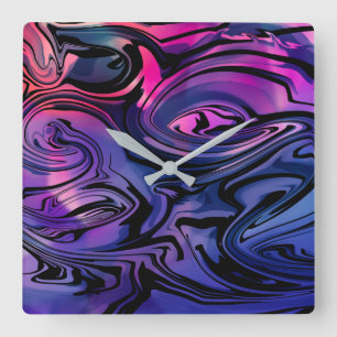 Summer Breeze Square Wall Clock