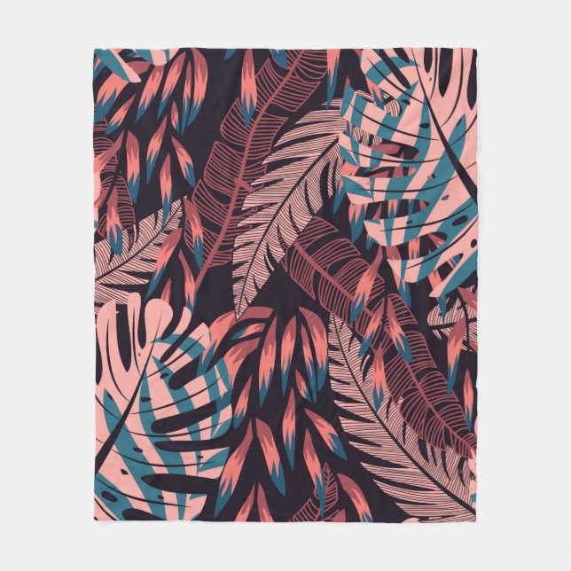 Summer bright seamless background with colorful tr fleece blanket (Front)
