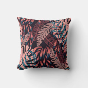 Summer bright seamless background with colourful t throw pillow