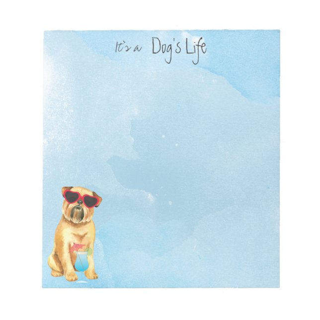 Summer Brussels Griffon Notepad (Front)