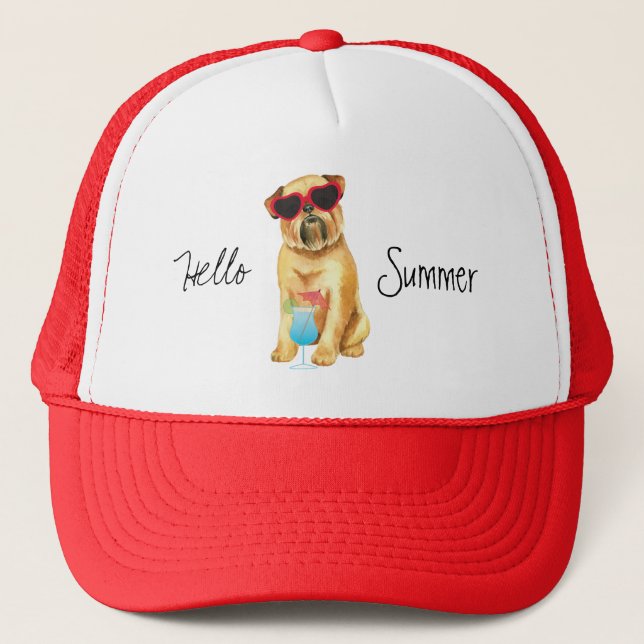 Summer Brussels Griffon Trucker Hat (Front)